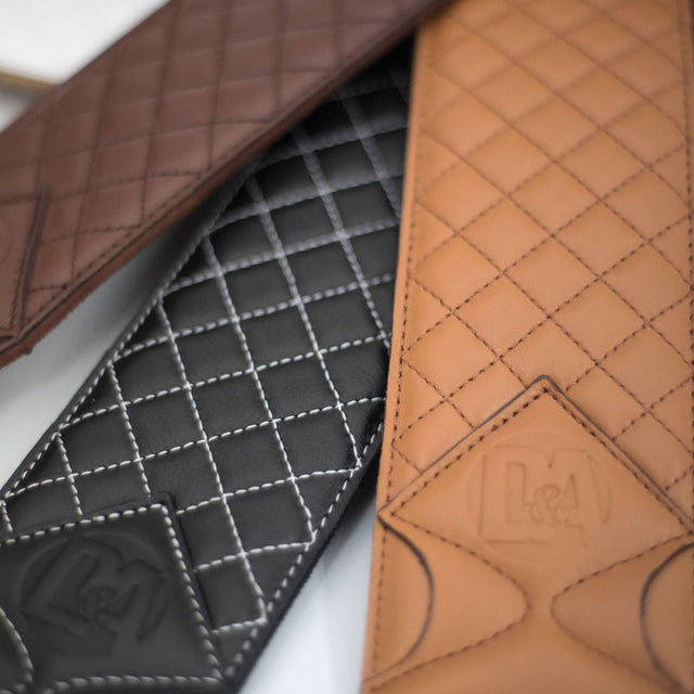 Elite Quilted-Leather  Guitar Straps